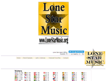 Tablet Screenshot of lonestarmusic.org